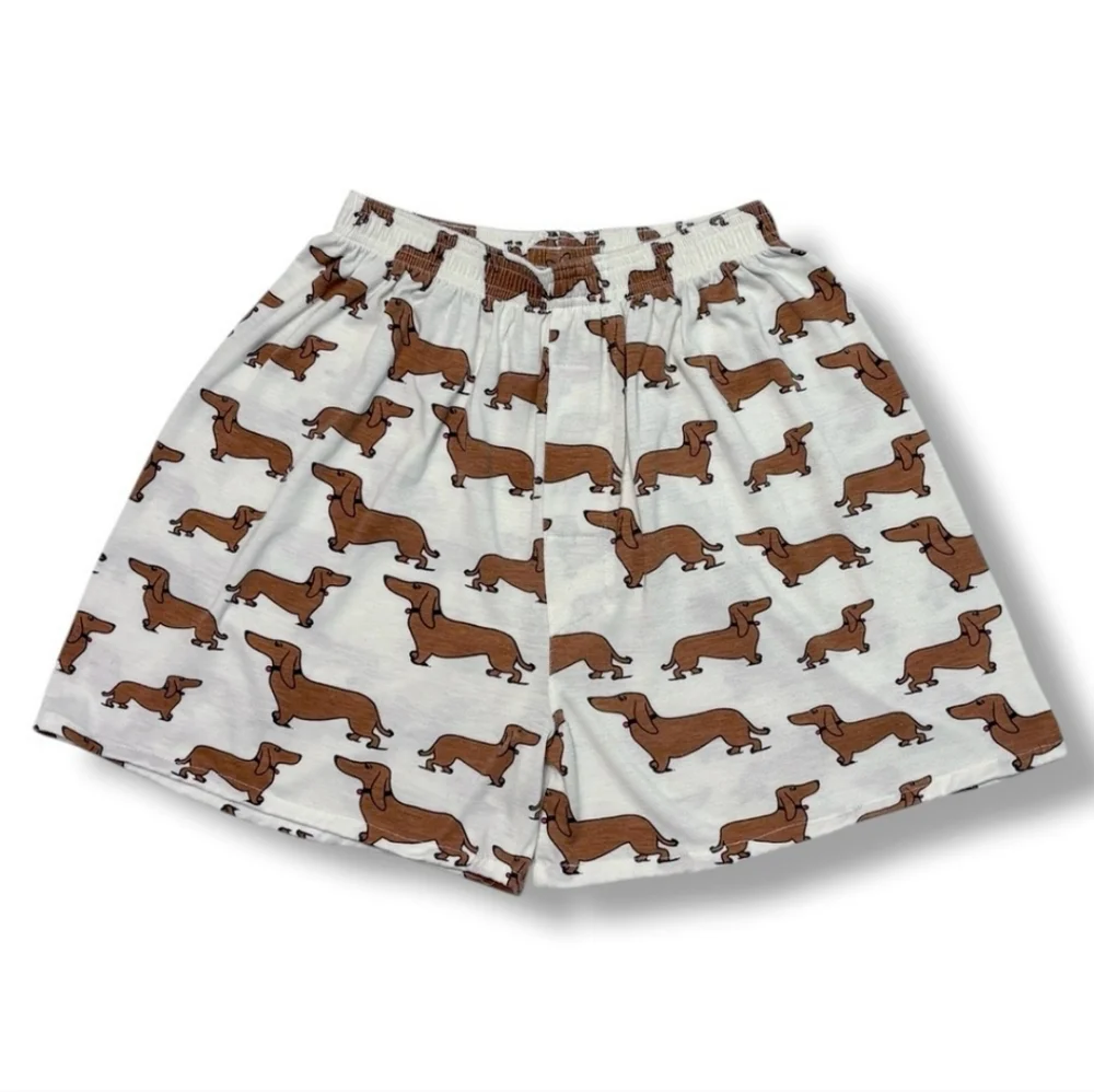 GOTKEYS UNLIMITED Dachshund Print Boxer Shorts VINTAGE